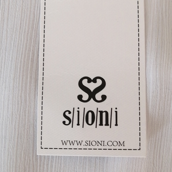 NWT,Sioni ,Boho style,2 layer,bat sleeve top, Size small - Picture 7 of 12